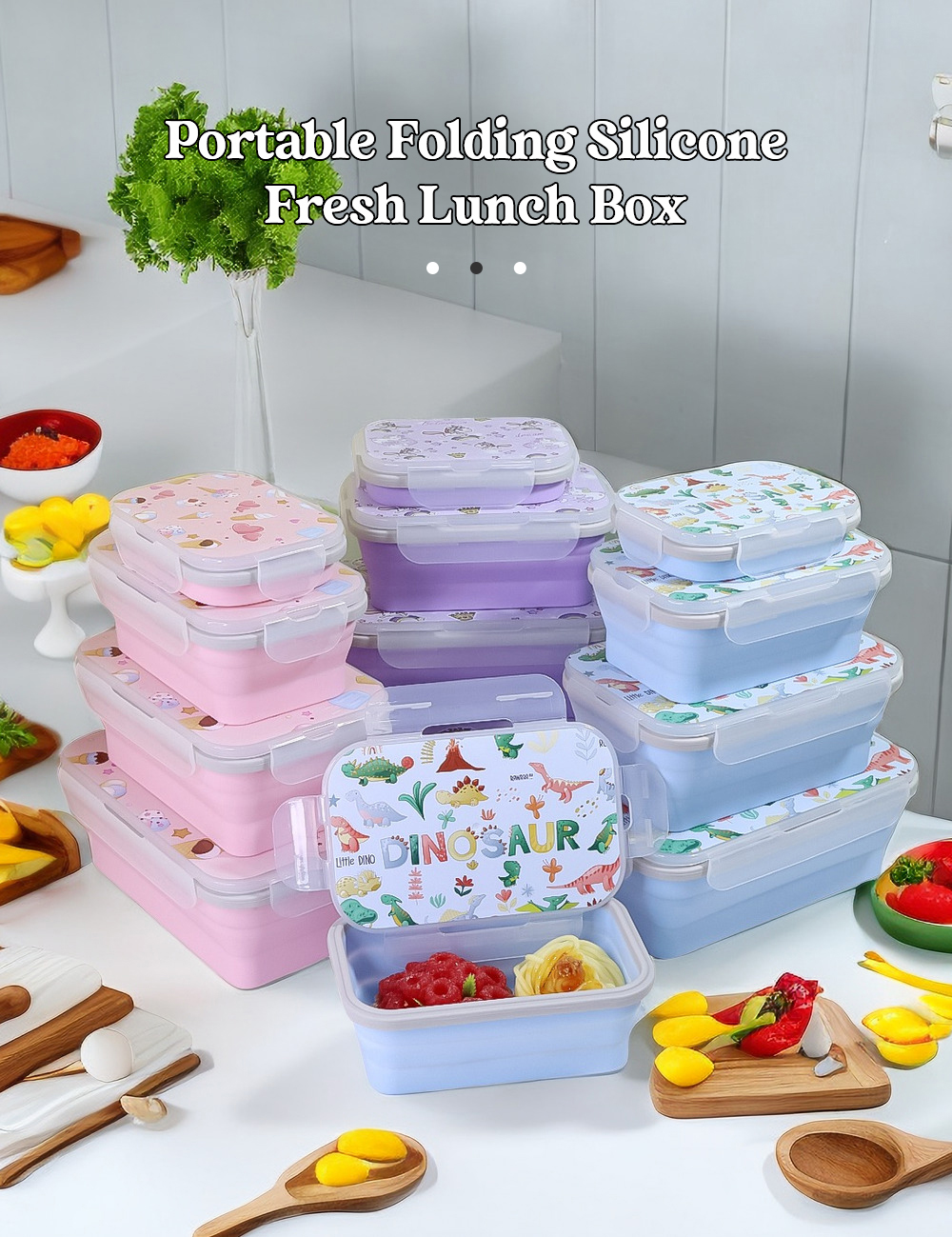 collapsible lunch containers