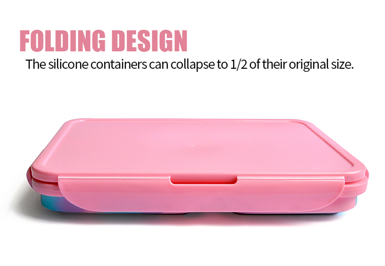 foldable silicone lunch box