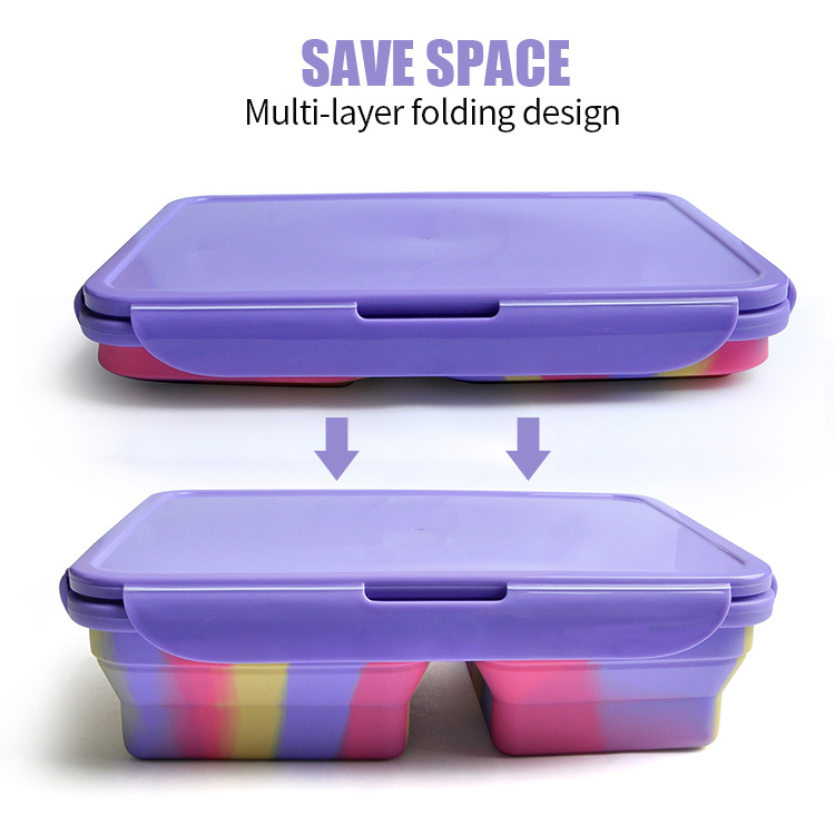 foldable silicone lunch box