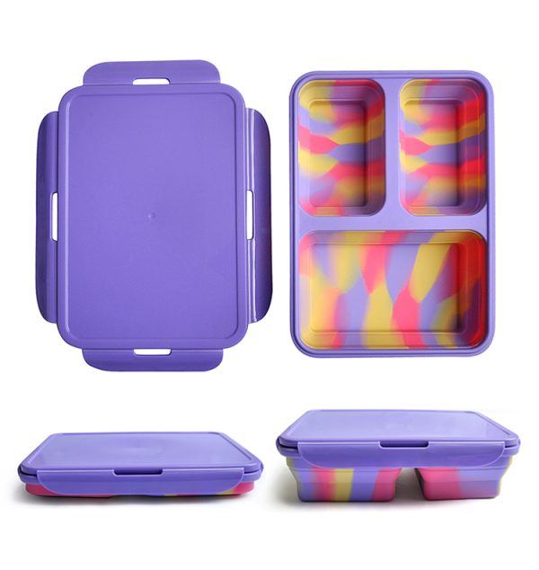 foldable silicone lunch box