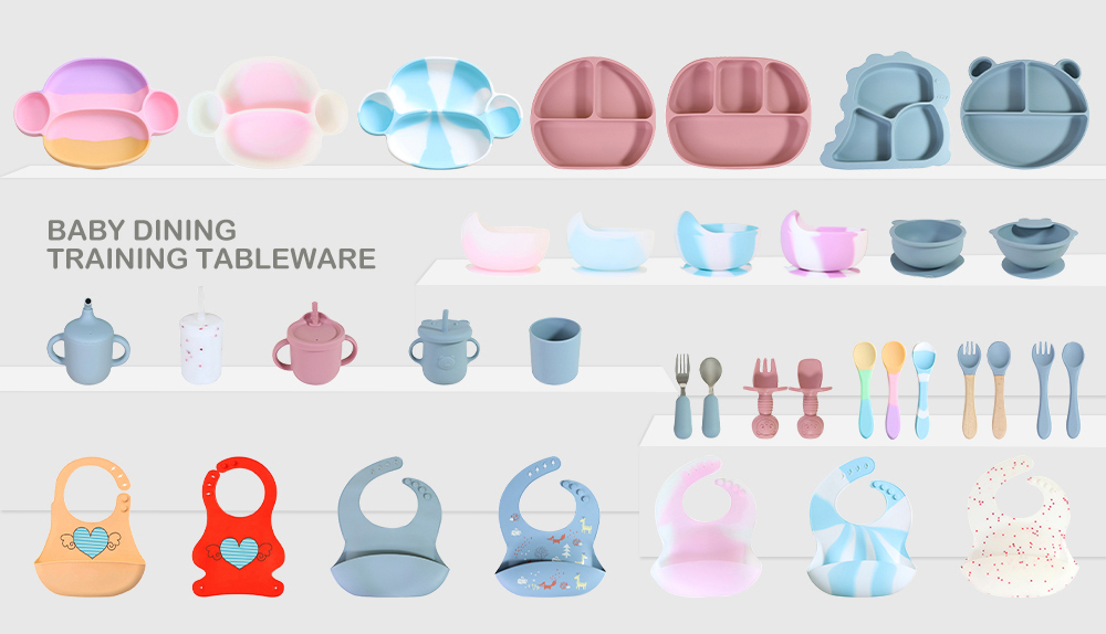 silicone bib set