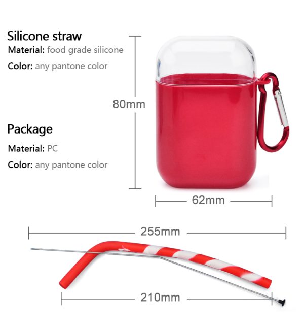 silicone straw