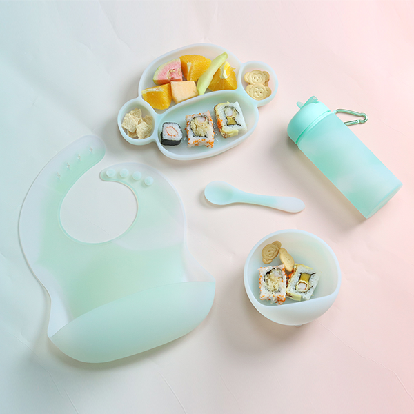 silicone baby feeding set